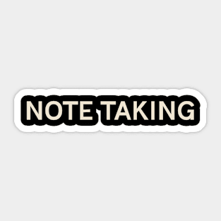 Note Taking Passions Interests Fun Things to Do Sticker